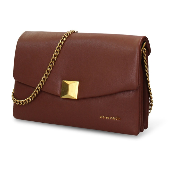 Borsa a tracolla da donna - Modello Erisia Nova - Pelle vegana PU - 24.0 x 15.0 x 9.0 cm