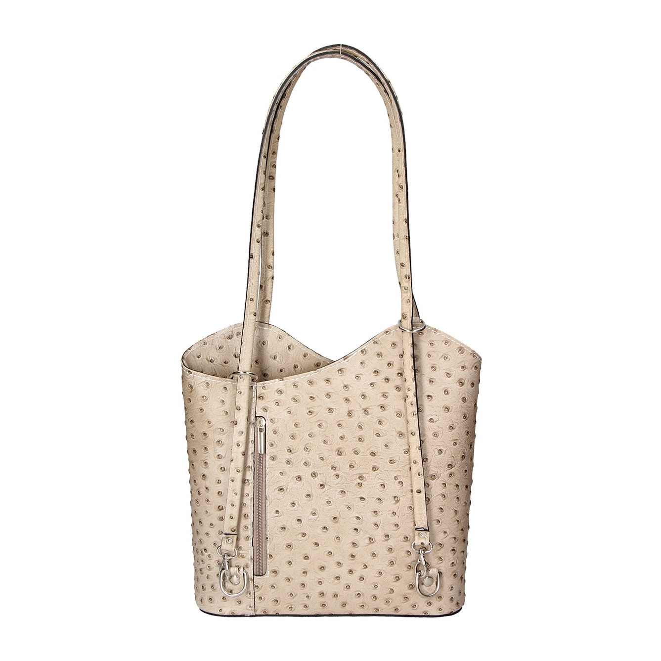 Zaino da donna in vera pelle - Modello Charlotte - 28.0 x 25.0 x 9.0 cm