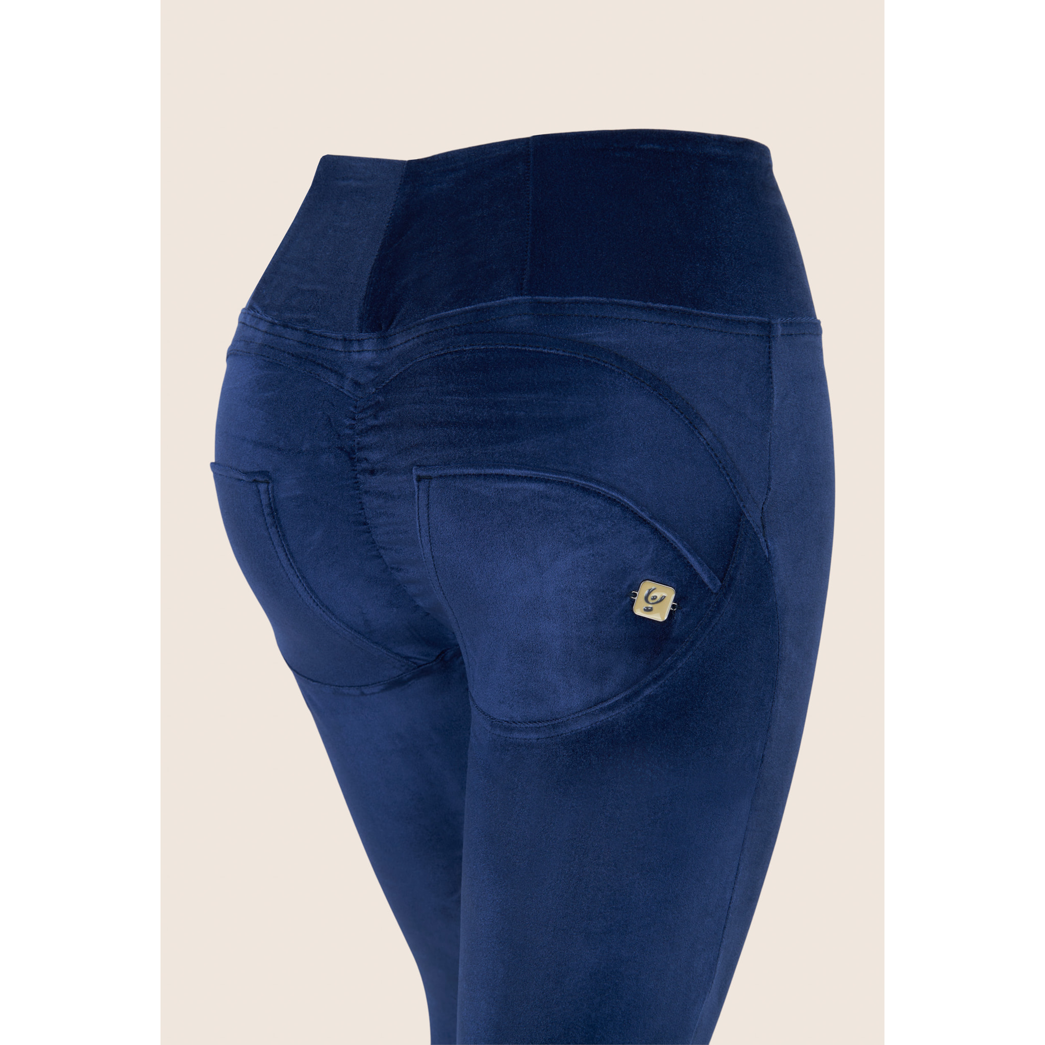 WR.UP® push up superskinny 7/8 vita alta effetto velluto