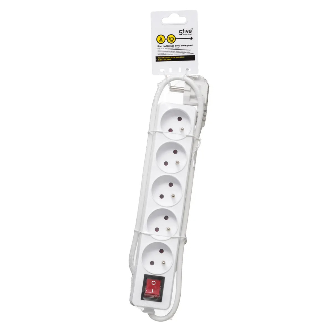 Multiprise 5 prises avec terre