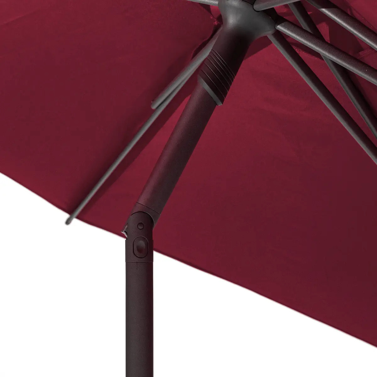 Parasol droit rond Soya Bordeaux