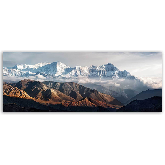 Tableau panoramique chaîne himalayenne montagnes géantes Toile imprimée