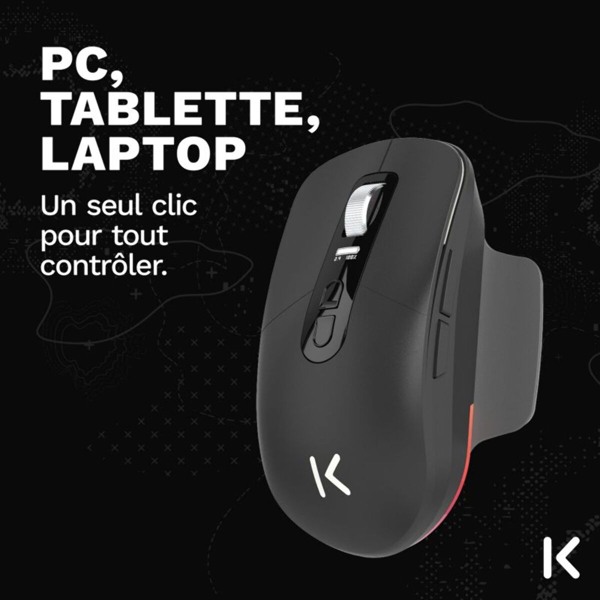 Souris Gamer Sans Fil SKILLKORP Ambi One noir Progress