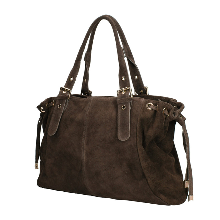 Borsa a mano da donna Made in Italy - Modello Celeste Plus - 100% pelle - 20.0 x 28.5 x 41.0 cm