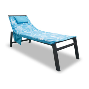 Telo Mare Lettino In Microfibra Disegno Miami