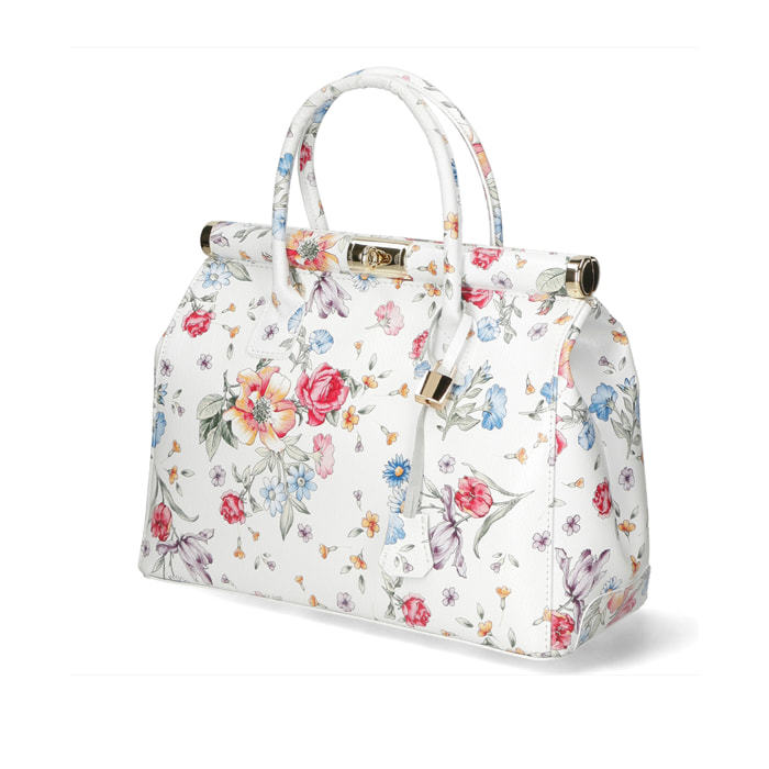 Borsa a mano da Donna Cecilia in Vera Pelle Made in Italy 26x35x16 cm