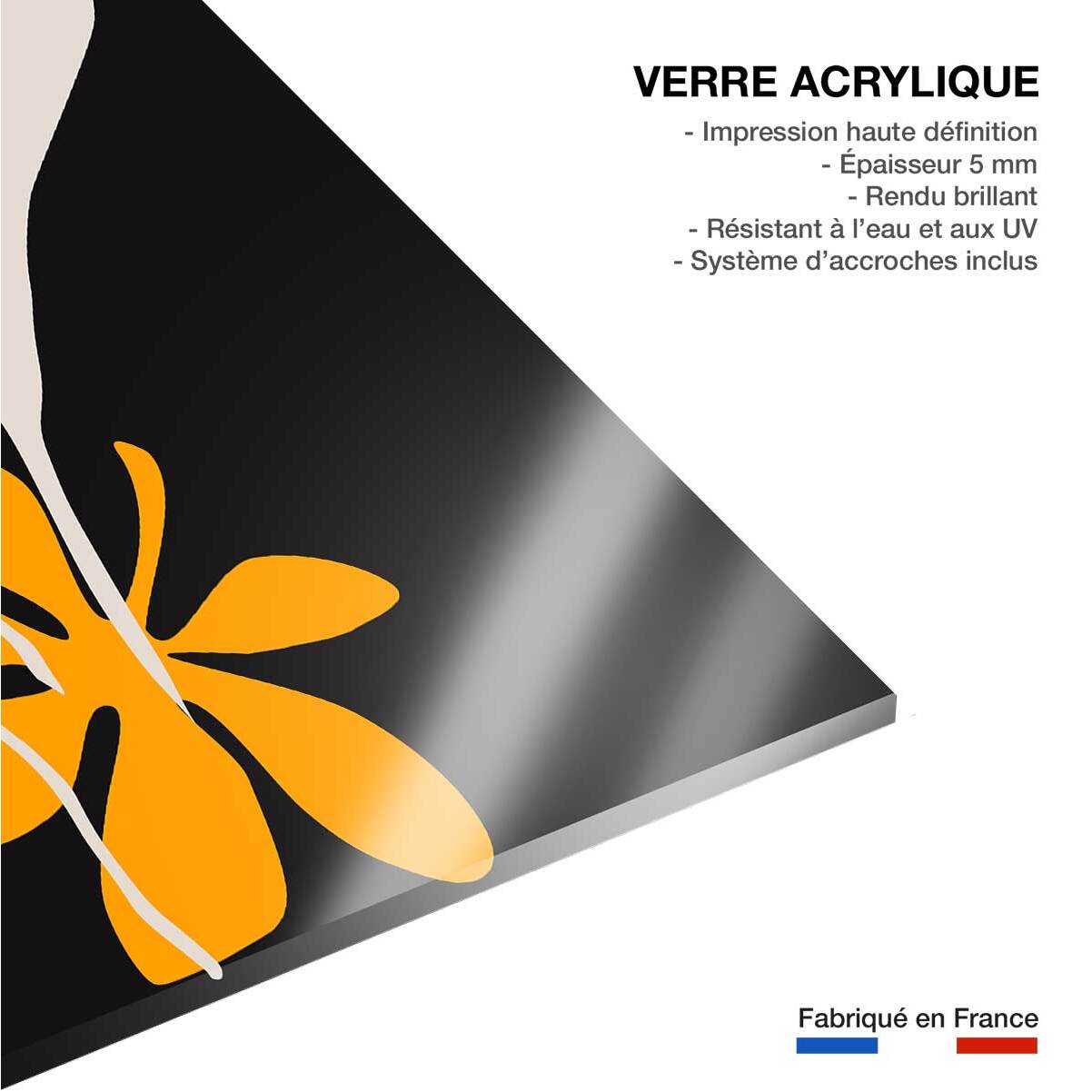 Tableau fleurs colchiques Tableau plexiglas