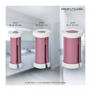 Bigoudis Chauffants Proficare PC-LW 3028 Blanc/Bordeaux