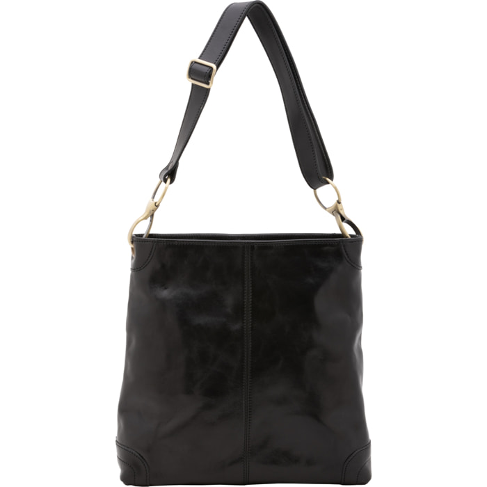 Borsa a spalla  da donna In Vera pelle Made in Italy 32x32x11 cm