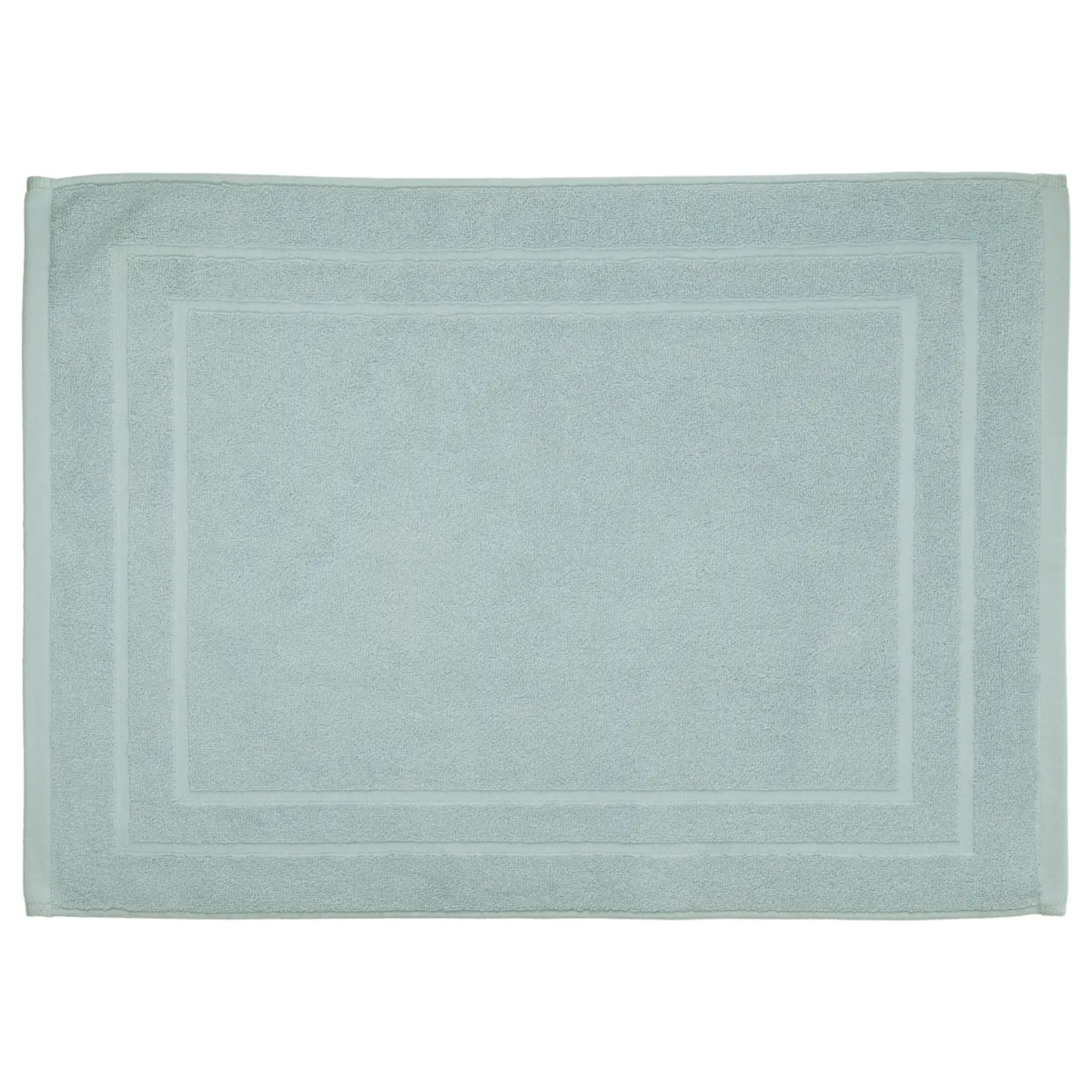Tapis de bain "Praia" en coton bleu clair 50x70cm