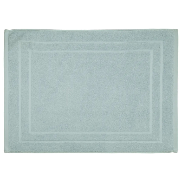 Tapis de bain "Praia" en coton bleu clair 50x70cm