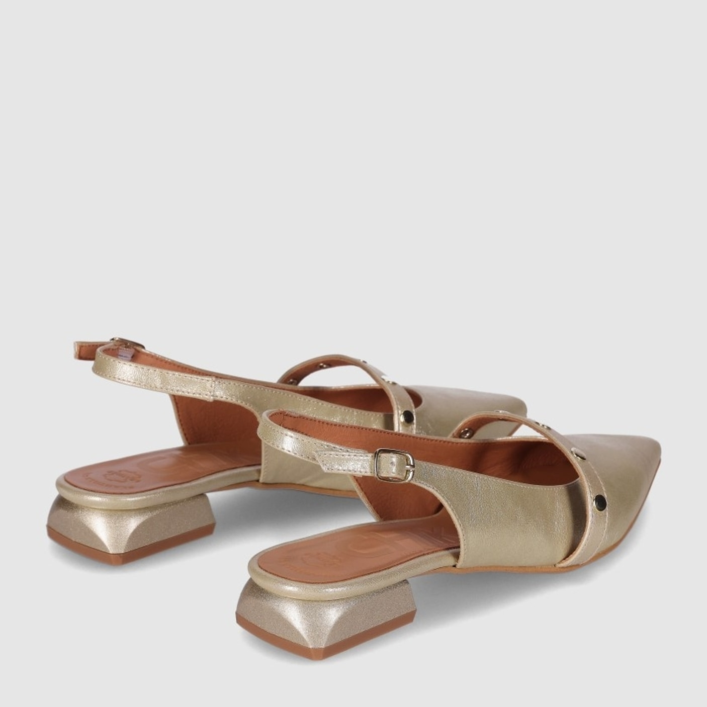 Zapatos - Platino - Tacón: 3 cm