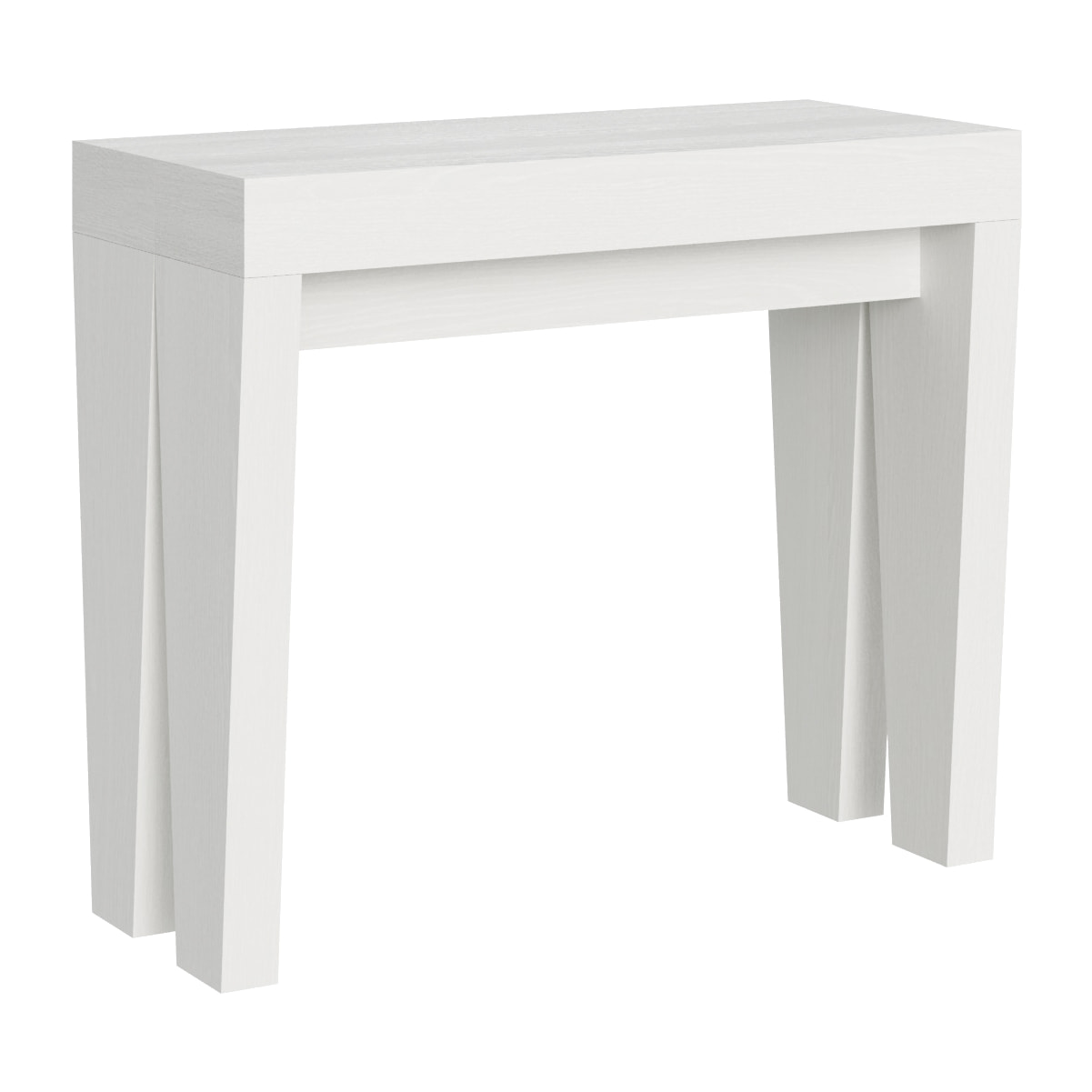 Console Spimbo cm.90x42 (extensible à 300) Frêne Blanc