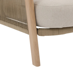 Fauteuil de salon de jardin Nelora beige