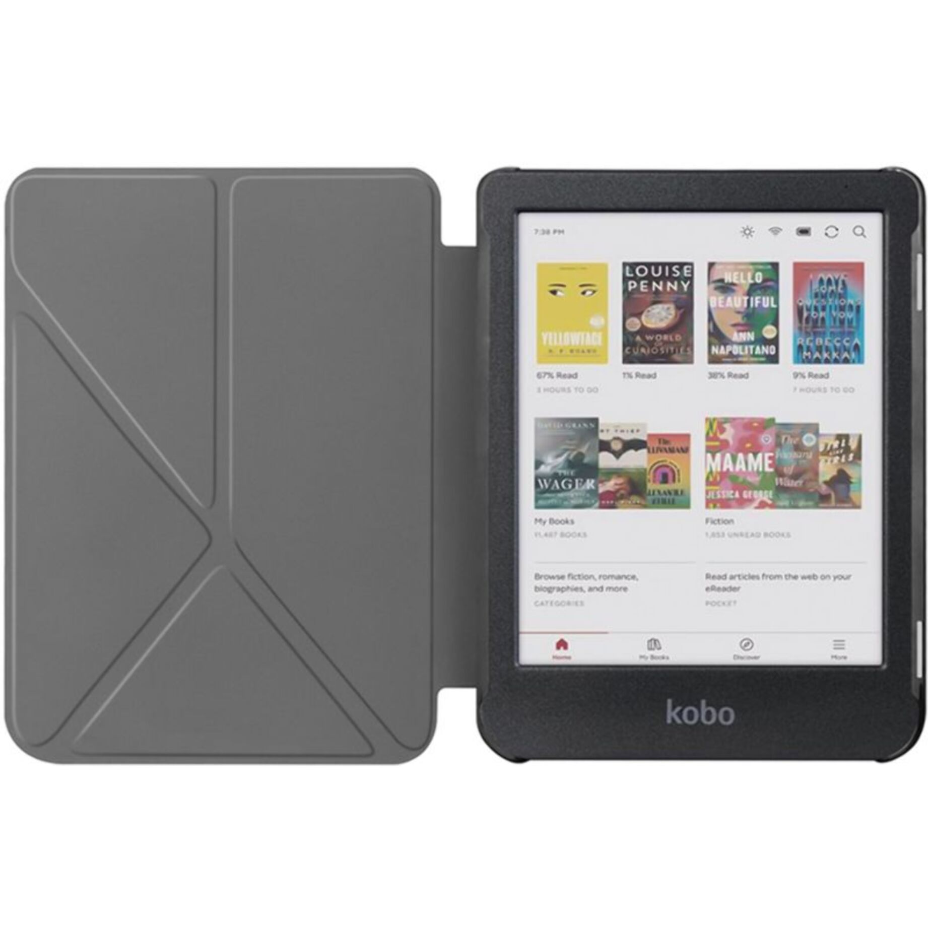 Etui IBROZ Origami Kobo Clara 2024 Bleu