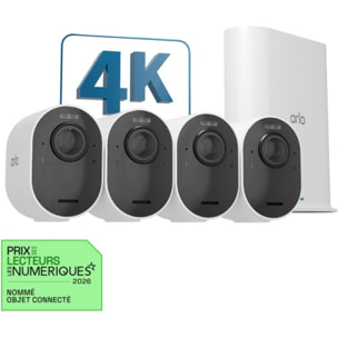 Caméra de surveillance ARLO 4 caméras extérieures blanches Ultra 2