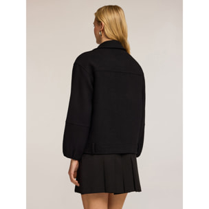 Motivi - Caban in panno misto lana - Nero