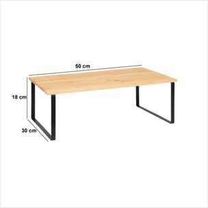 Étagère "Ordera" en bambou noir