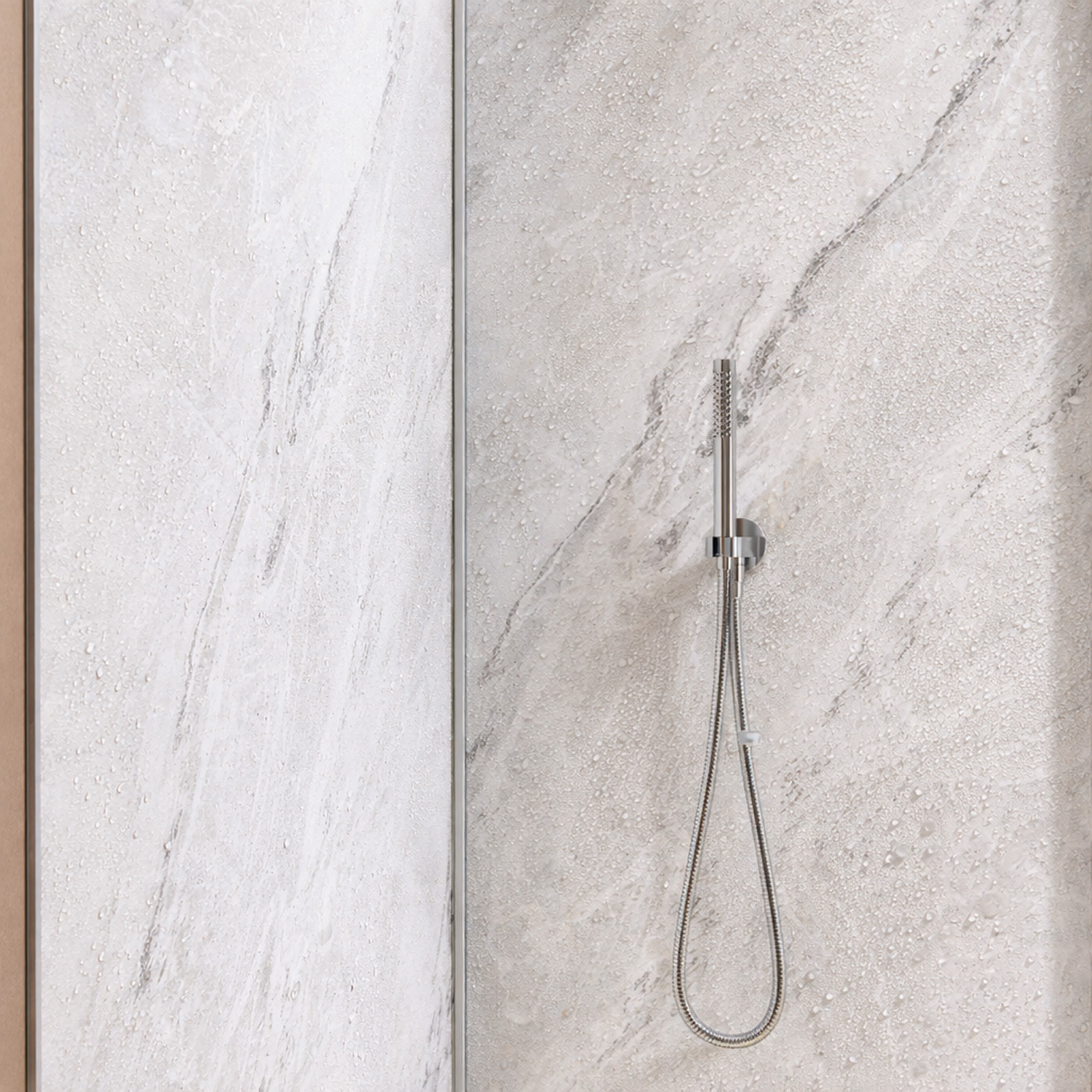Pack 2 Panneaux Muraux Pierre Artic Storm 90x250cm + Profilés Chrome - STONE'IT