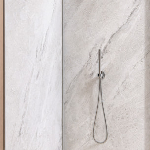 Pack 2 Panneaux Muraux Pierre Artic Storm 90x250cm + Profilés Chrome - STONE'IT