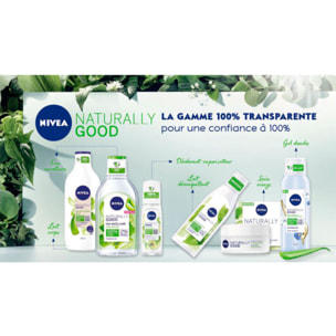 Pack de 2 - Crème visage hydratante NIVEA Aloe vera BIO Peaux normales Naturally Good 50ml