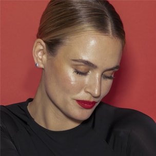 Pendientes con - acabado plata - Hazain