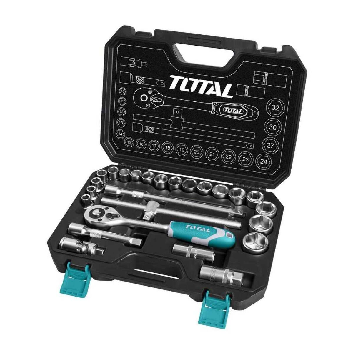 Cricchetto 1/2" - Set da 25 - Industrial