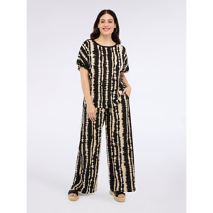 Fiorella Rubino - T-shirt con stampa davanti - Nero