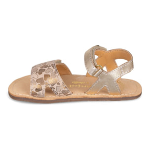 SANDALIA BAREFOOT PIEL CHETTO ESTILO CLÁSICO ORO