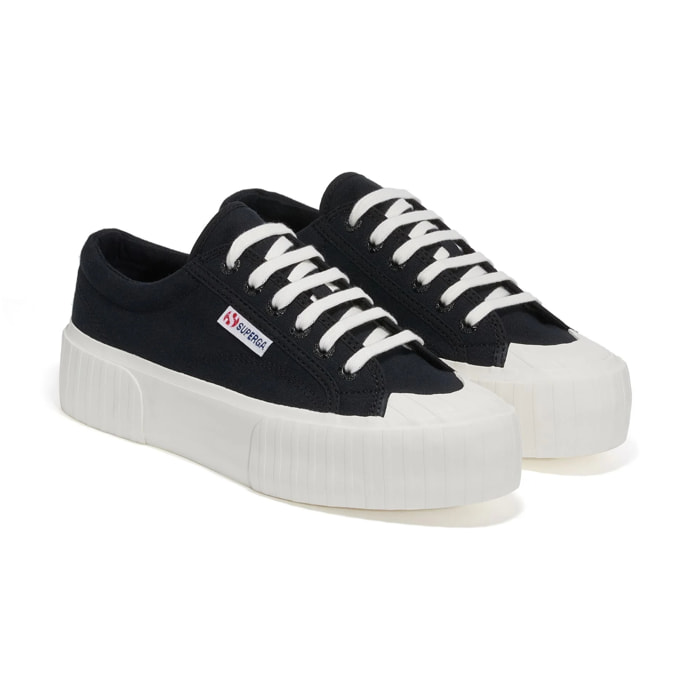 Sneakers Superga Donna Nero 2631 Stripe Platform