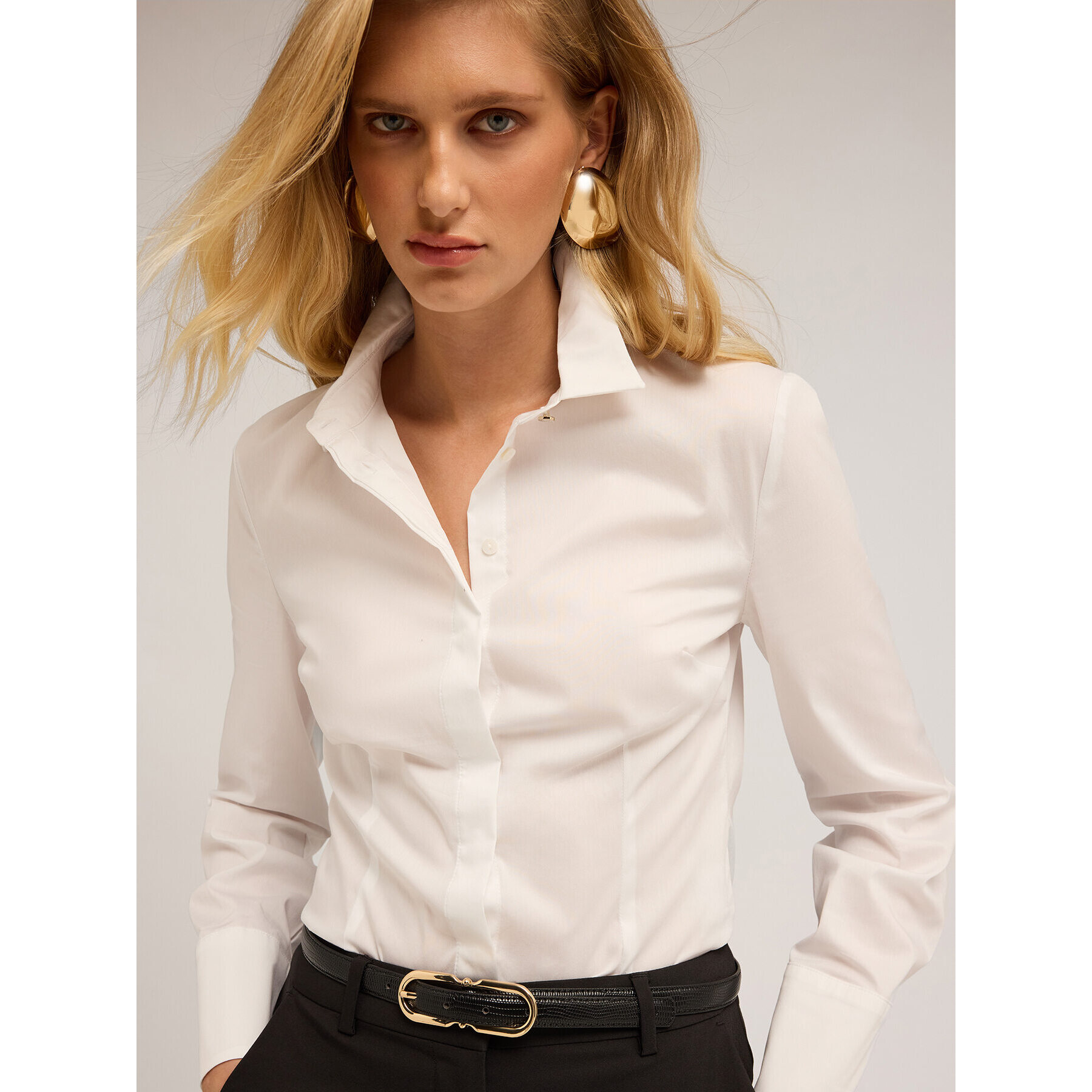 Motivi - Camisa de popelina - Blanco