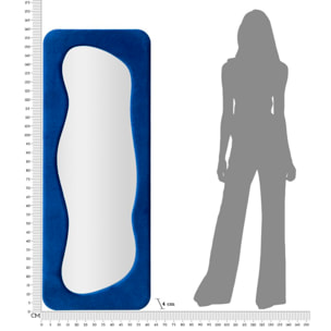 SPECCHIO DA MURO THEODOR BLU CM 60X4X160