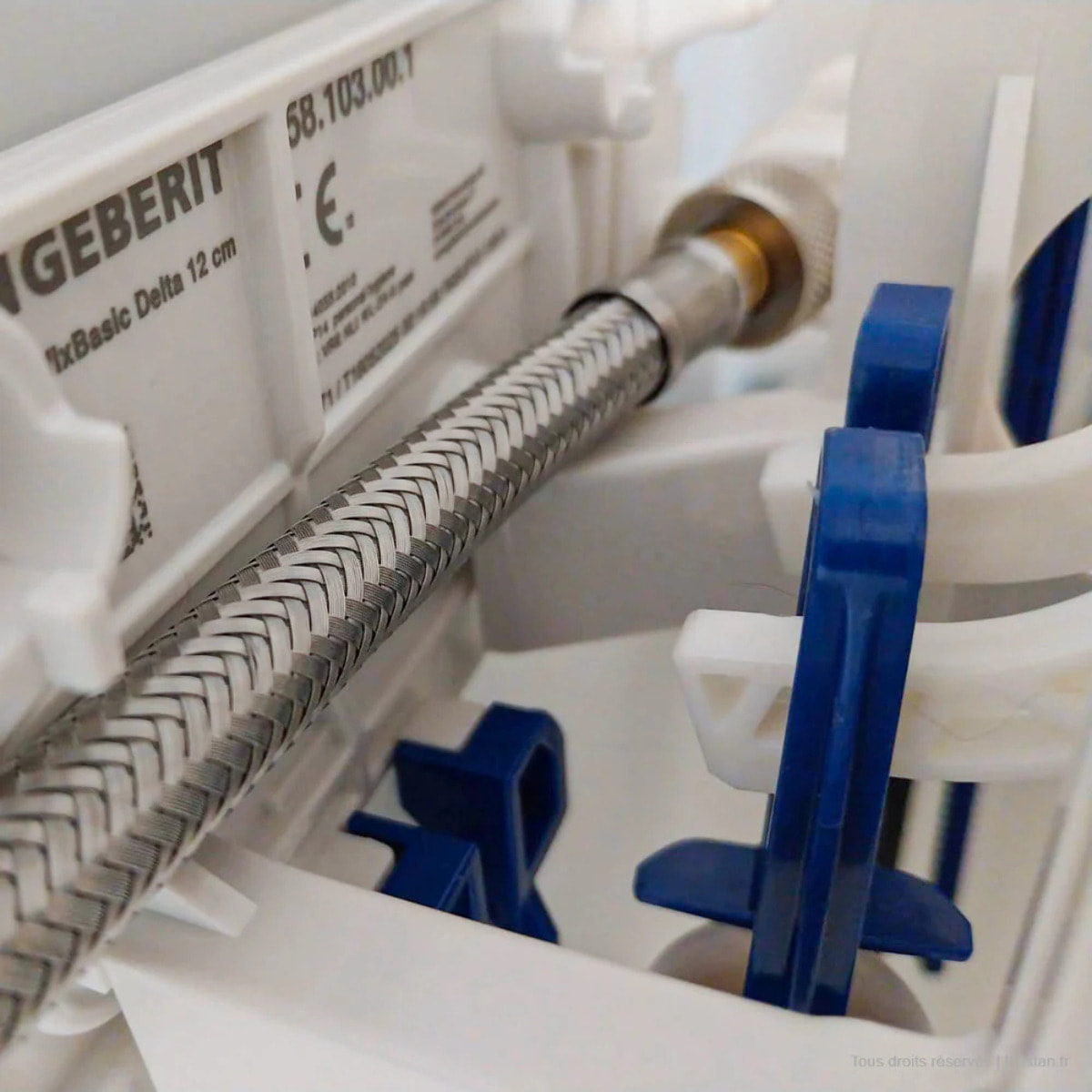 Clip de fixation pour robinet flotteur Typ 333 du réservoir encastré Delta 12 cm UP100 (245.931.00.1)