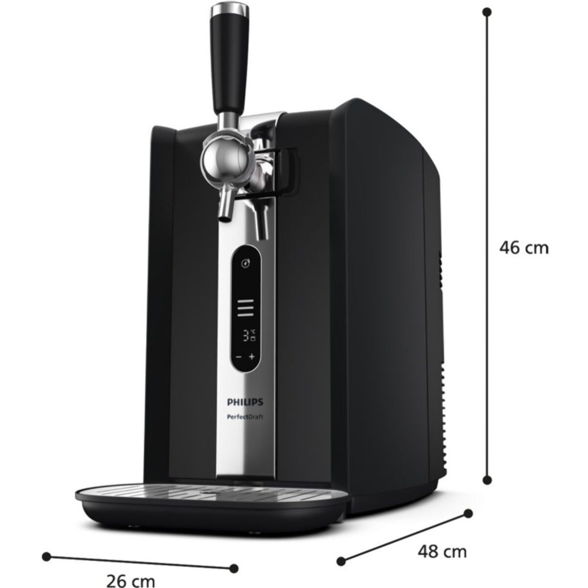 Tireuse à bière PHILIPS HD3770/90 Perfect Draft Série 7000 affichage LED, Inox, 6L