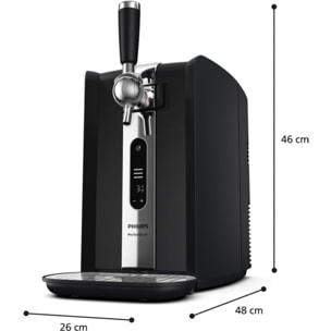 Tireuse à bière PHILIPS HD3770/90 Perfect Draft Série 7000 affichage LED, Inox, 6L