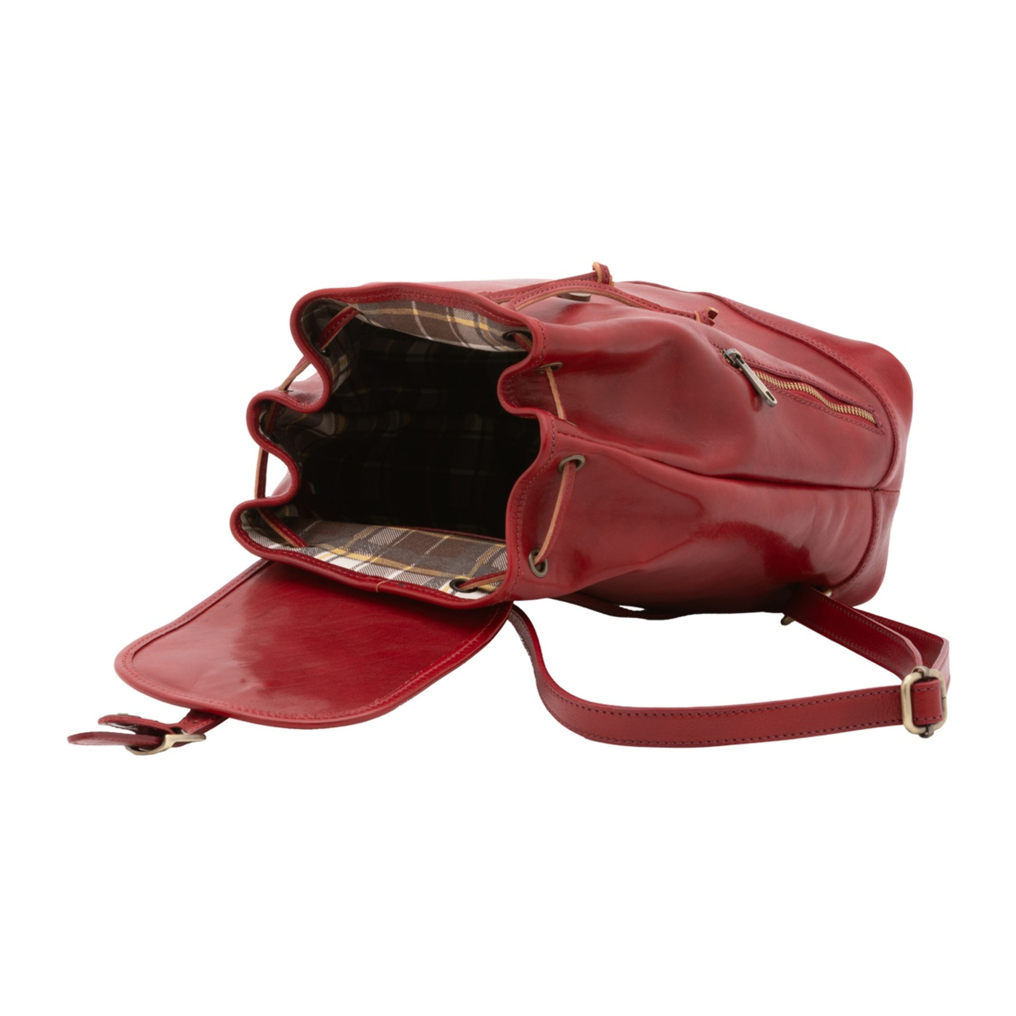 Borsa a spalla da donna - Modello False - 100% pelle artigianale - 25.0 x 32.0 x 14.0 cm