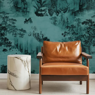 Carta da Parati Verde Giada