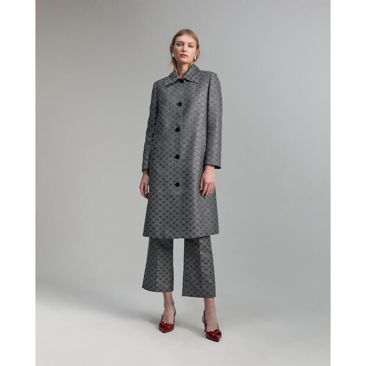 Giacca lunga con logo