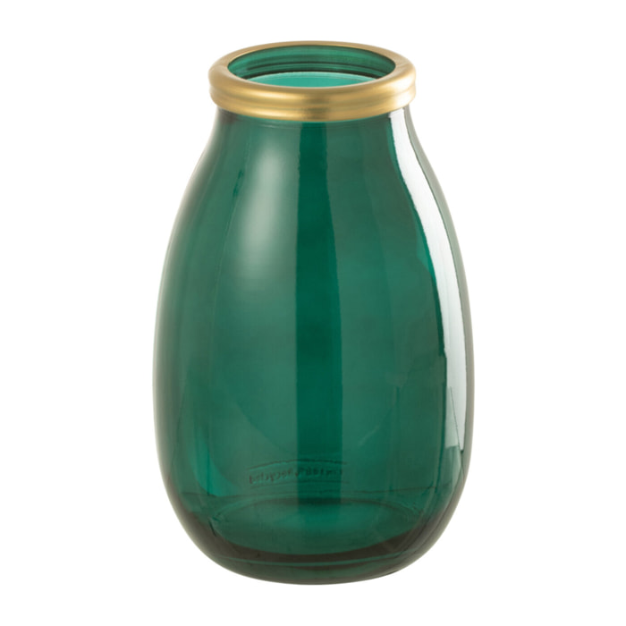 J-Line vase Bord - verre - vert - small - 28 cm de hauteur