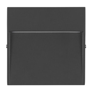 FORLIGHT Nod Square - Foco LED Exterior IP65 de Superficie para Pared. Lámpara de Pared para Señalizar Caminos | Escaleras y Ro