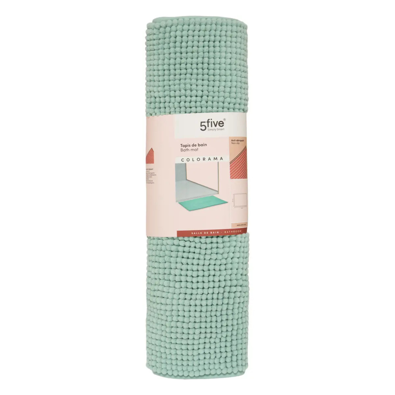 Tapis Colorama rectangulaire 50x80cm vert céladon