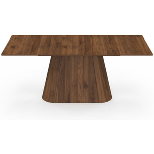 Table à manger extensible Rosita 160-200cm effet noyer