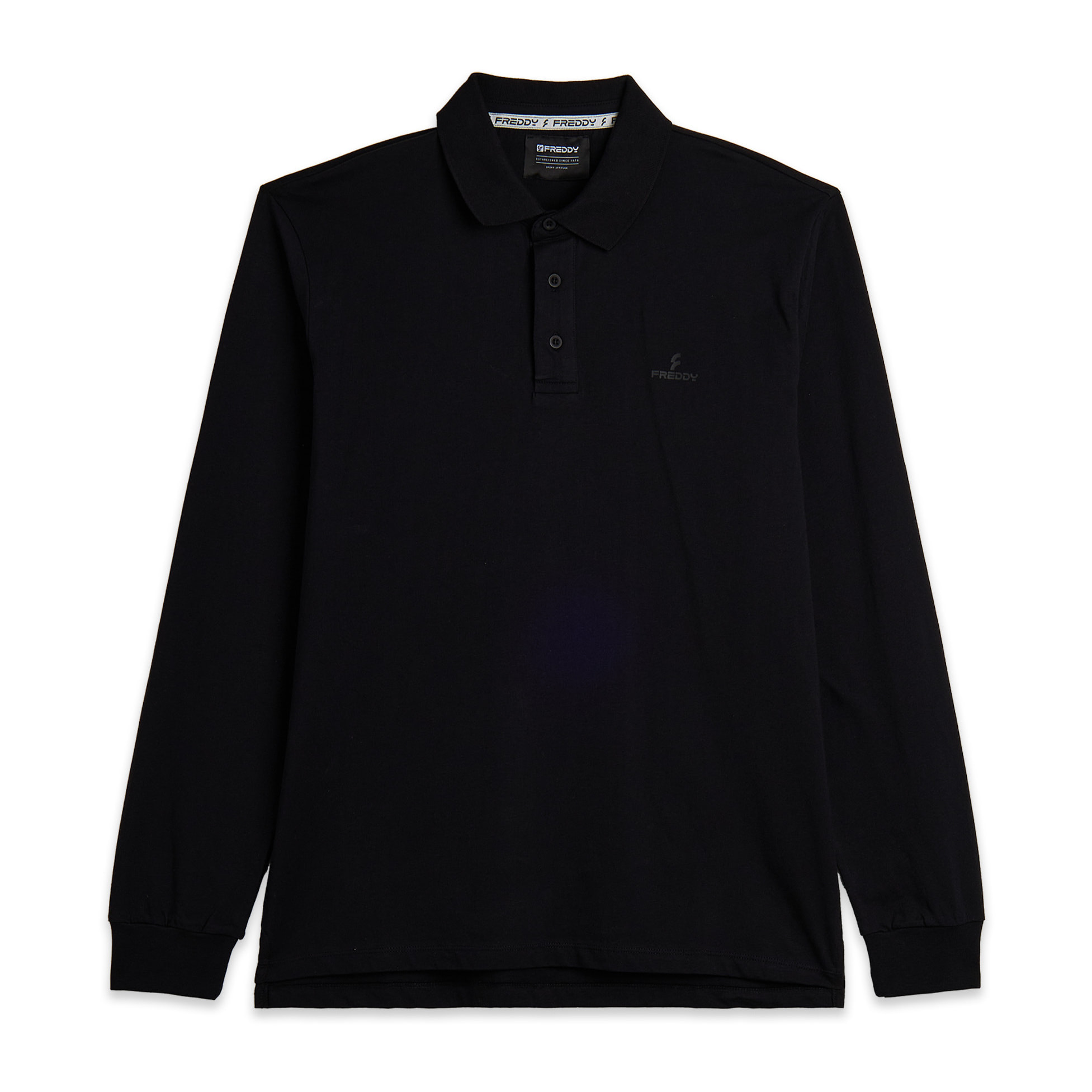 Polo manica lunga con spacchi laterali