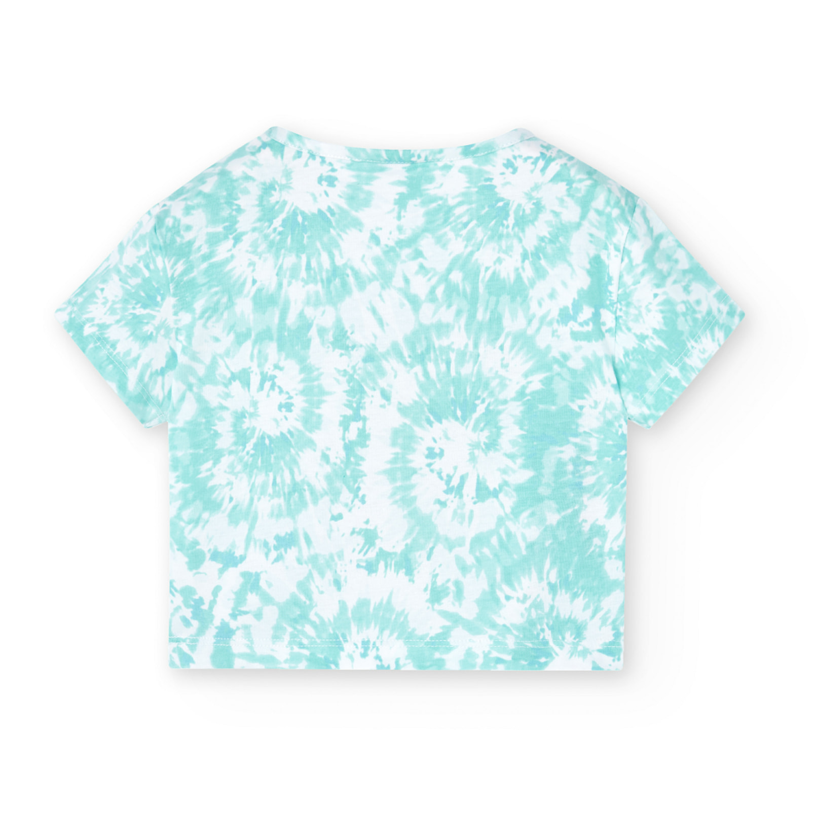 Camiseta estampada niÃ±a, algodÃ³n, mangas cortas, azul claro