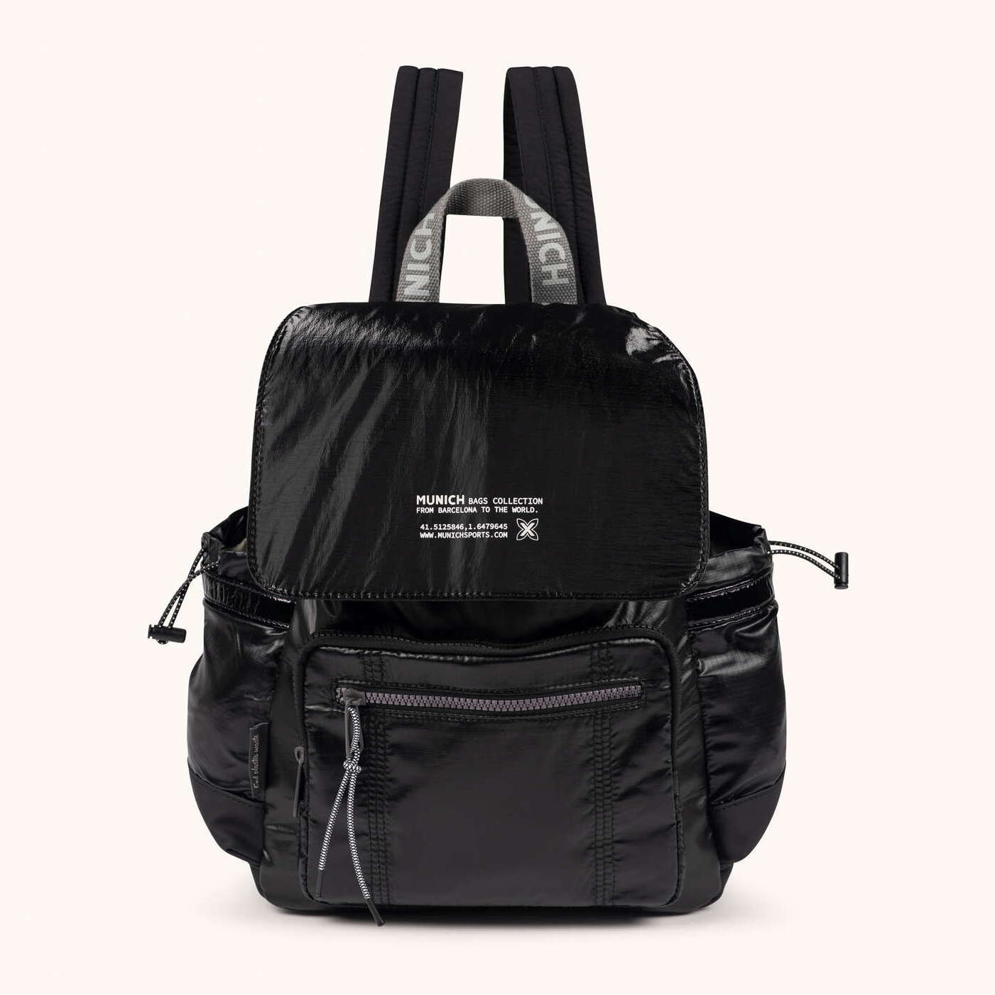 Mochila Técnica para Portátil en Poliamida Reciclada DEEP RECYCLED BACKPACK BLACK