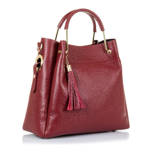 Vivalda Borsa shopping donna in vera pelle Dollaro