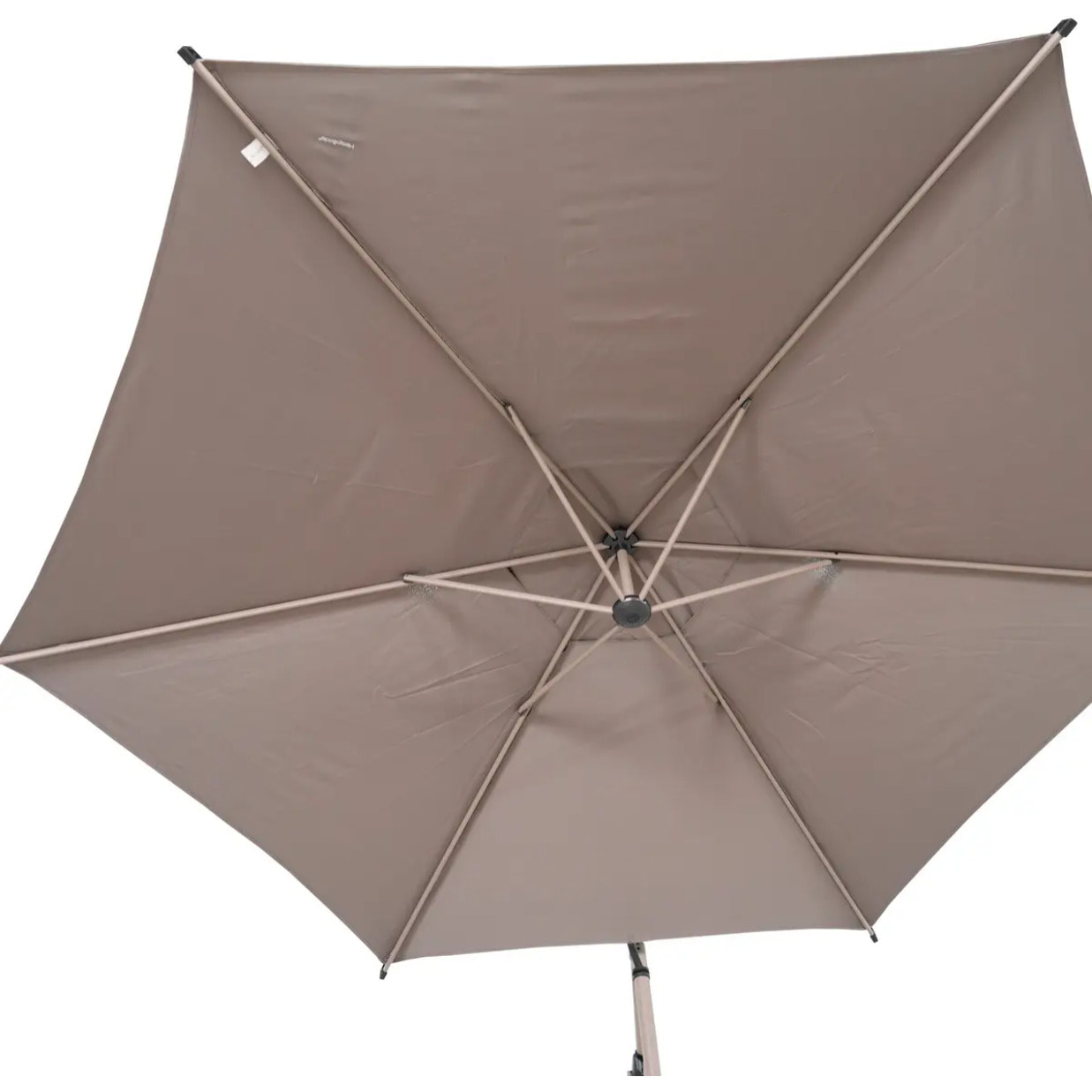 Parasol déporté rond Manoa 3m café