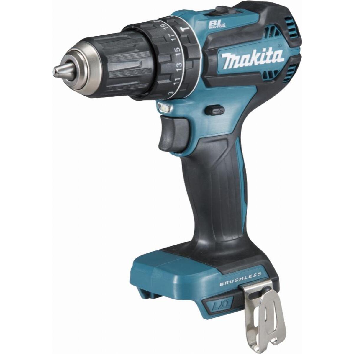 MAKITA Taladro atornillador de impacto Li-Ion 18 V Ø 13 mm - Sin batería ni cargador - DHP485ZJ