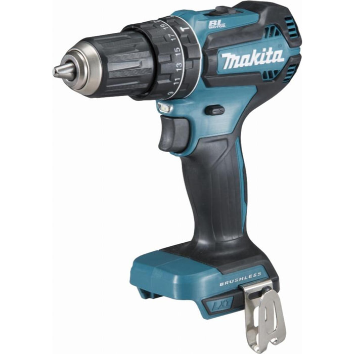 MAKITA Taladro atornillador de impacto Li-Ion 18 V Ø 13 mm - Sin batería ni cargador - DHP485ZJ