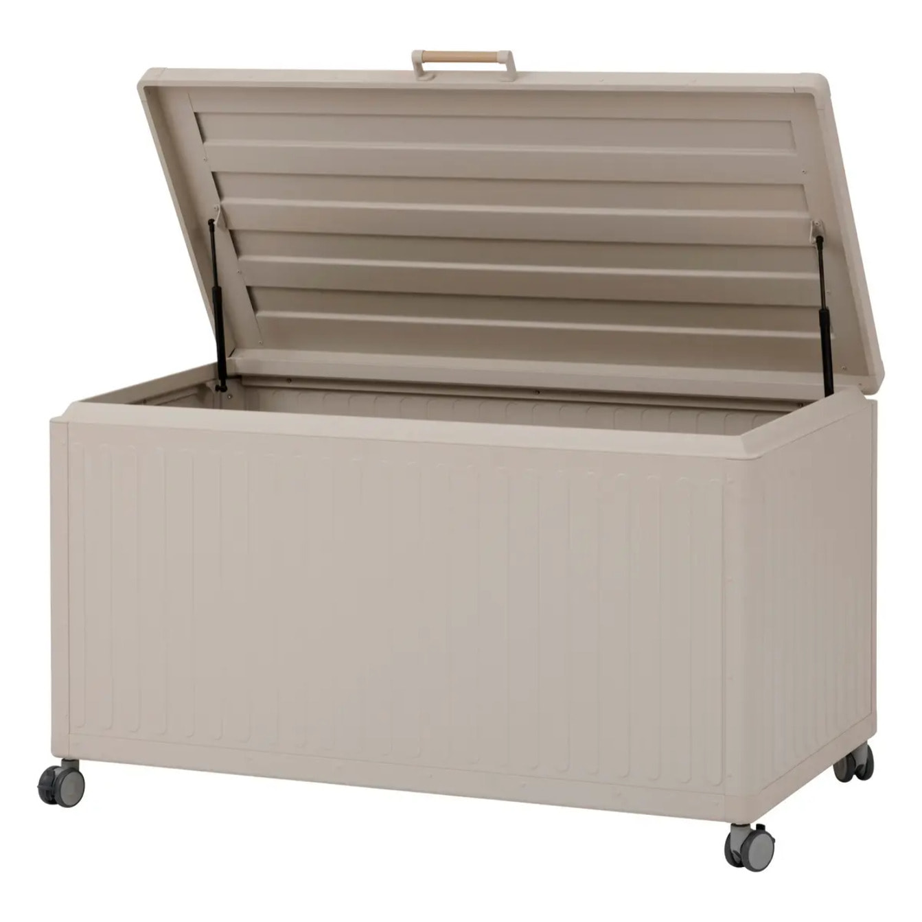 Coffre de rangement "Edenio" argile 670 L  141,6 x 72 x 78cm en aluminium